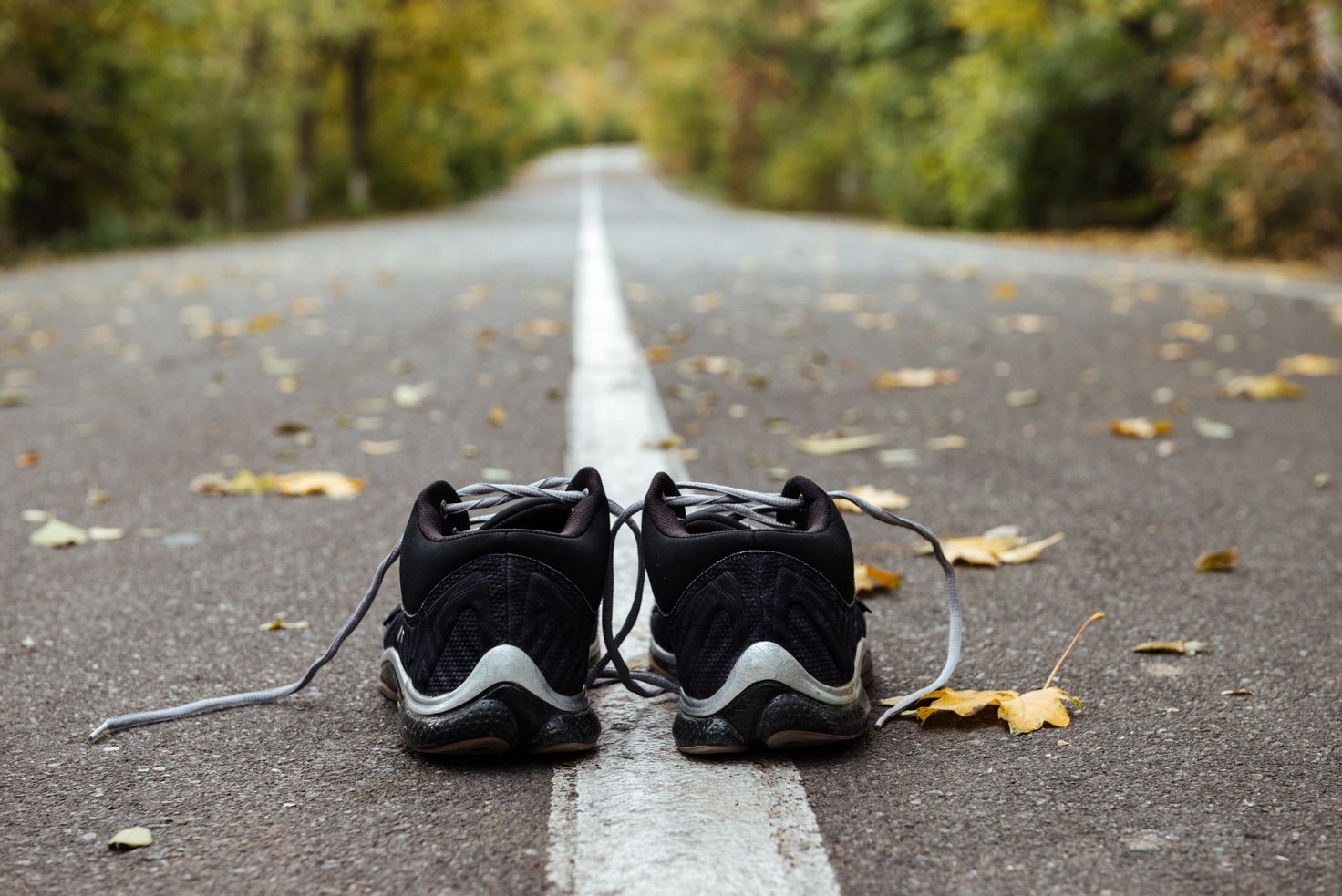 Black Running Shoes 